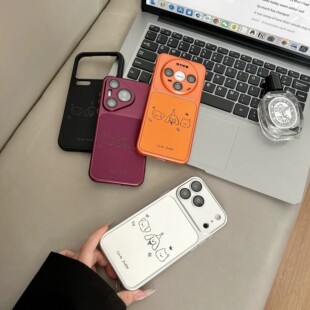 ins风线条小狗适用小米18PRO手机壳米17/15新款女米14卡通简约红米k90MAX皮纹男款k80镜头膜note17防摔保护套