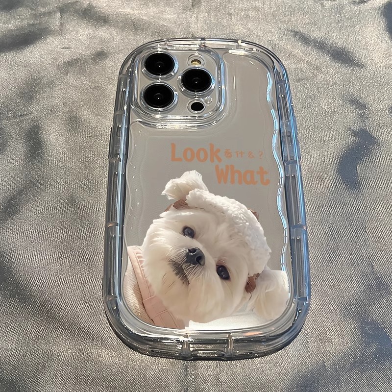 探头比熊犬适用华为mate60pro+手机壳p60/50/40/30软硅胶nova13/12可爱情侣畅享60新款透明麦芒a20男女保护套