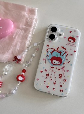 日韩ins可爱卡通风铃KT猫vivox200s手机壳x100/x90pro新款s30/s20白色大孔y300带链z10女款neo10/9防摔保护套