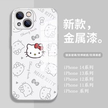 凯蒂猫vivox200pro手机壳x100/90/80新款卡通s30/20创意女iQOO13/12玻璃壳neo10/9镜头全包y300/78防摔保护套