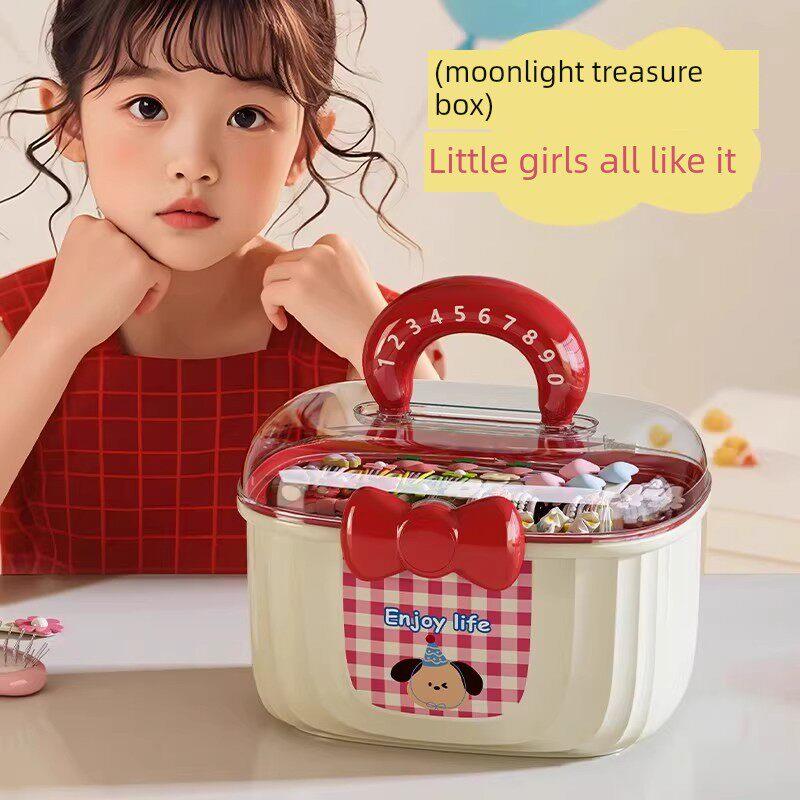 日本优选多巴胺发饰收纳盒女孩发夹发箍饰品盒发卡抓夹收