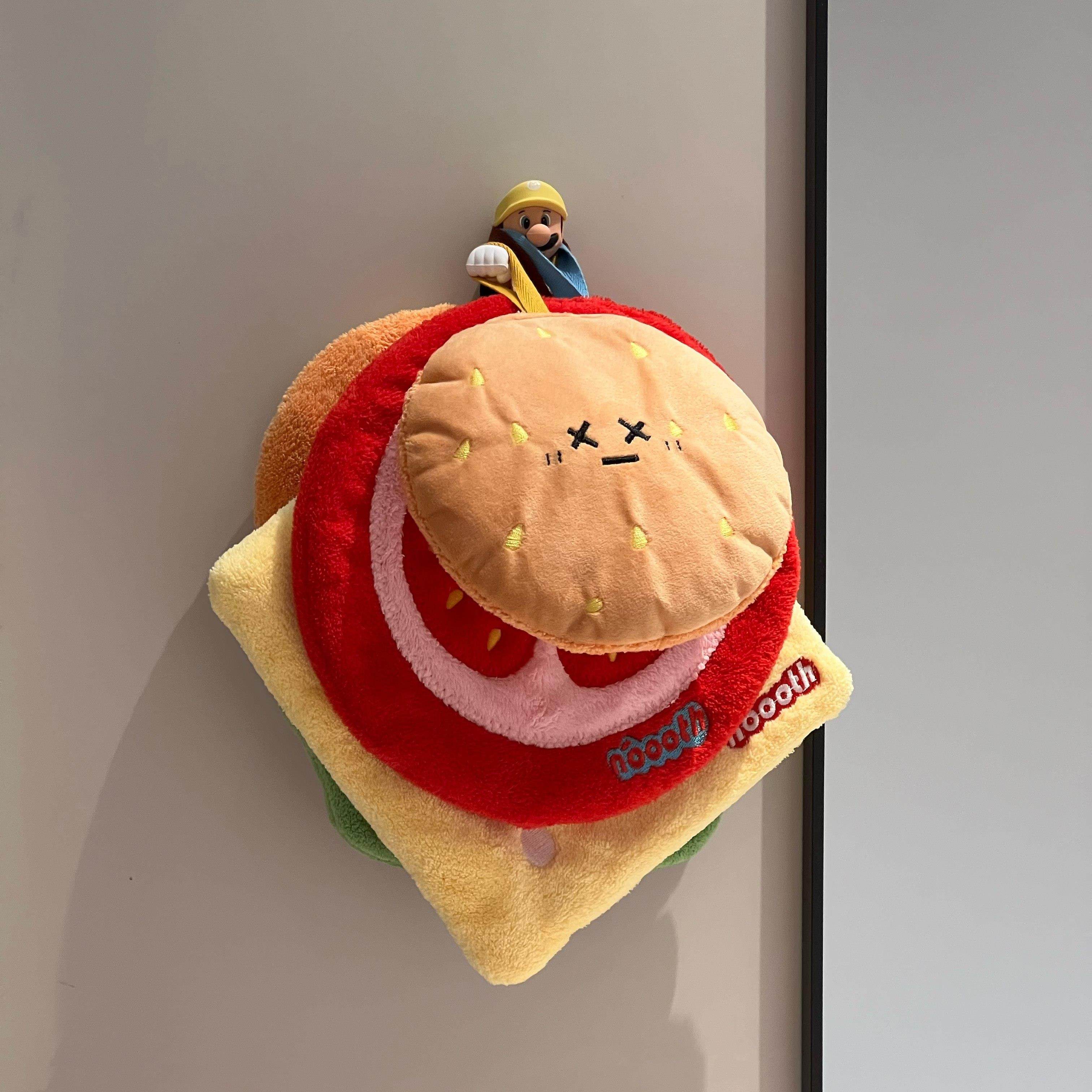 可爱汉堡擦手巾毛巾挂式厨房卫生间浴室吸水加厚速干儿童干手帕,家庭/个人清洁工具,厨房擦手巾,淘宝优惠券,粉丝福利购,淘宝优惠卷