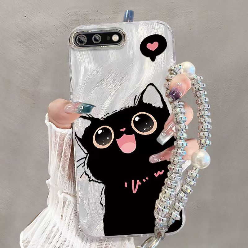 适用苹果7手机壳a1660软ip8plus保护套a1661全包边a1586防摔iPhone6s个性创意lphone6pius卡通可爱a1524女款