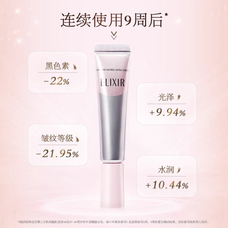 怡丽丝尔纯肌净白眼唇抚纹精华霜淡细纹美白眼霜紧致亢皱黑眼圈