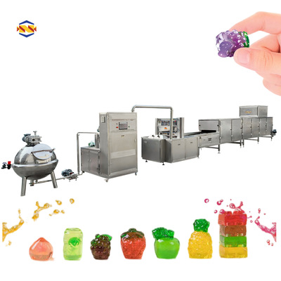 240205-SE-300J复合维生素软糖全自动生产线 糖果浇注成型设备