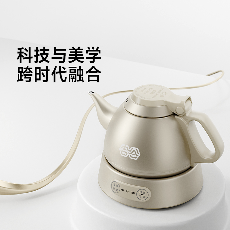 吉谷TA008香槟金恒温电热烧水壶