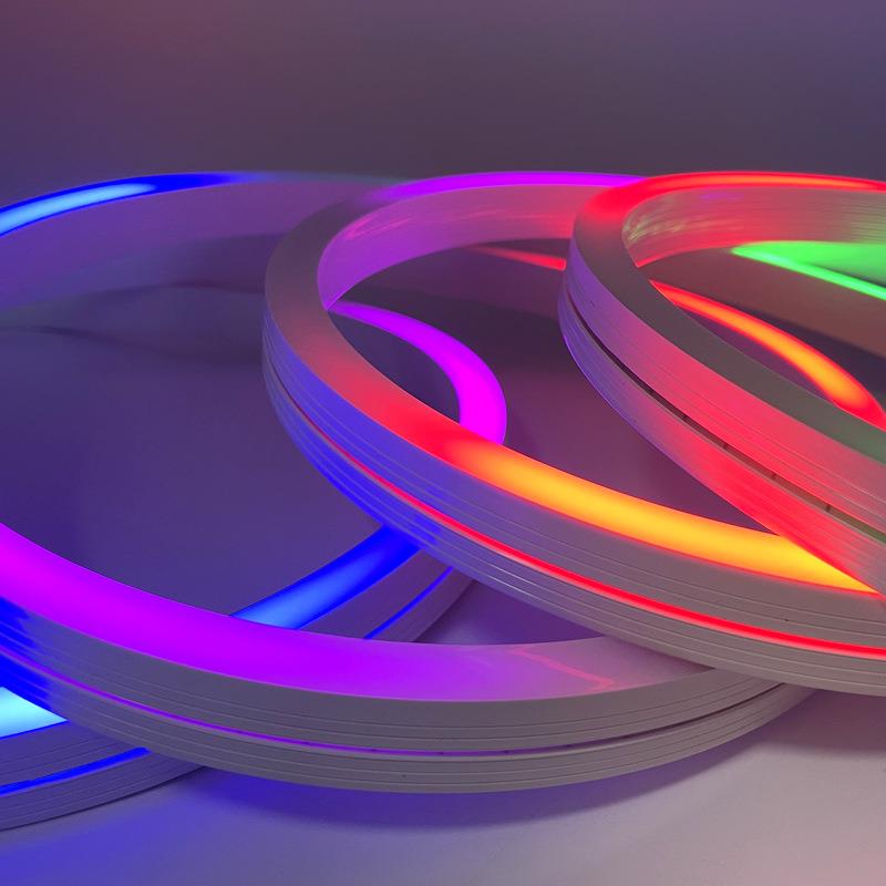 DMX512霓虹跑马灯带柔性流水灯1220幻彩灯带 24V rgb硅胶灯条