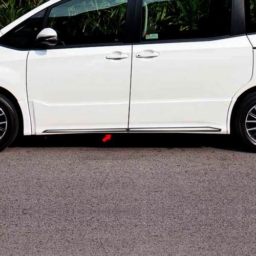 适用于14-21款丰田诺亚80系 NOAH Voxy门边条车身饰条碳纤纹改装