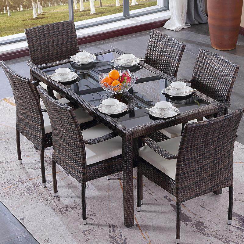 户外藤编桌椅庭院室外阳台休闲藤椅花园露台家具茶几三件套组合,商业/办公家具,商用藤编家具,淘宝优惠券,粉丝福利购,淘宝优惠卷