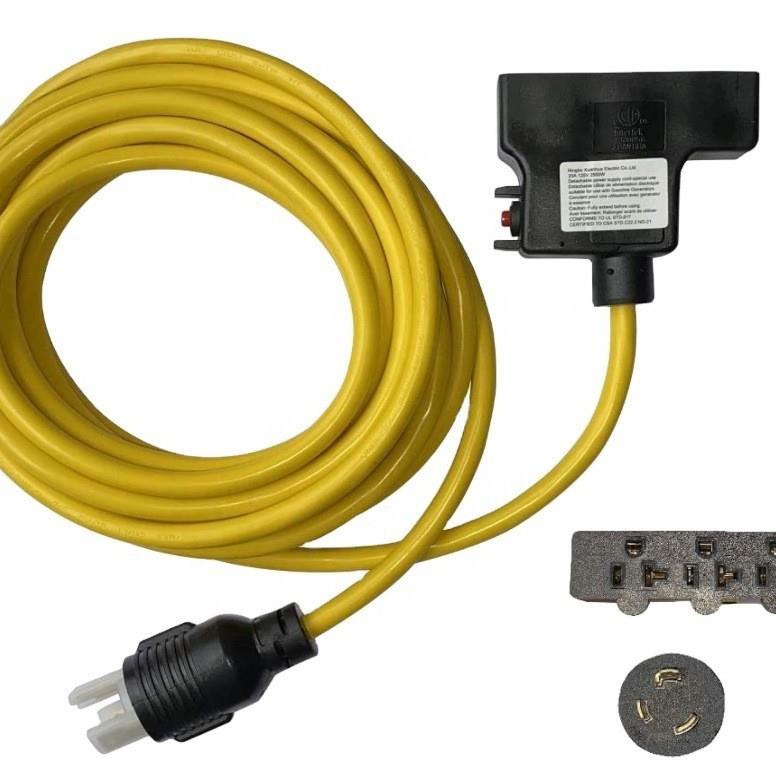 NEMA 6-50P至10-30R 240V 30安培3叉公插头至3叉母插座插座发电机