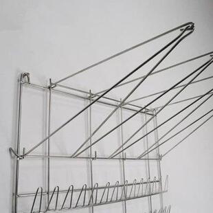 厨具烘焙专用裱花工具挂架花嘴收纳架不锈钢挤花袋晾干架置物角架