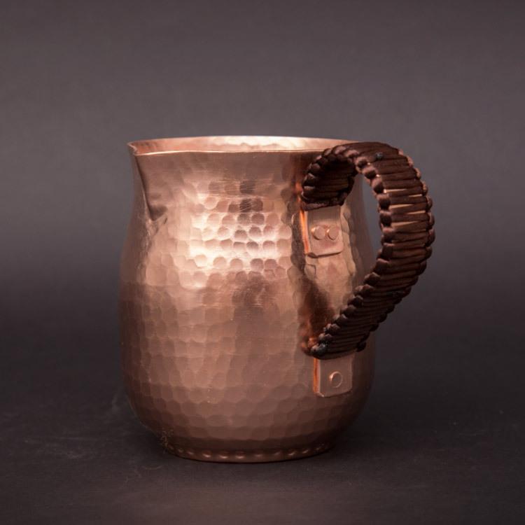 厂家紫铜杯热奶公道杯 800毫升茶水杯多种尺寸手动紫铜杯