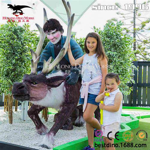 春节大型机械粘毛仿真动物老虎模型摆件美陈电影道具定制厂家