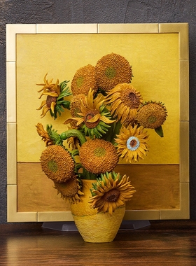 派派 定金 FREEing figma 梵高之作 向日葵 手办 摆件