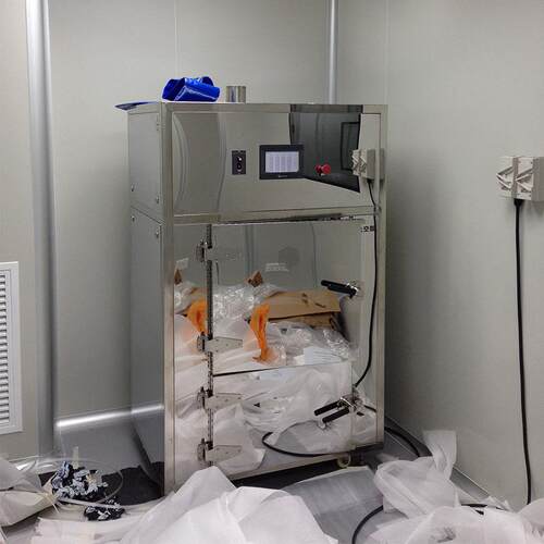微波杀菌机小型箱式不锈钢镜面香港灵芝孢子粉药丸制造微波杀菌机