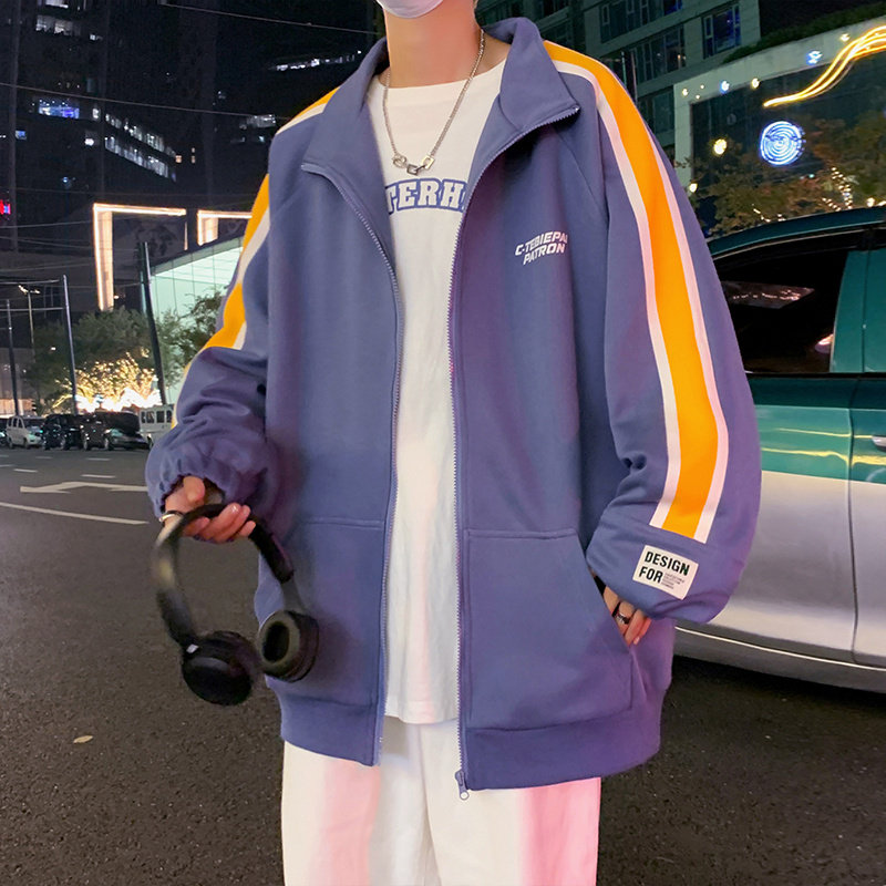 美式潮牌宽松卫衣外套男ins港风休闲运动立领棒球服男秋冬季新款,男装,卫衣,淘宝优惠券,粉丝福利购,淘宝优惠卷