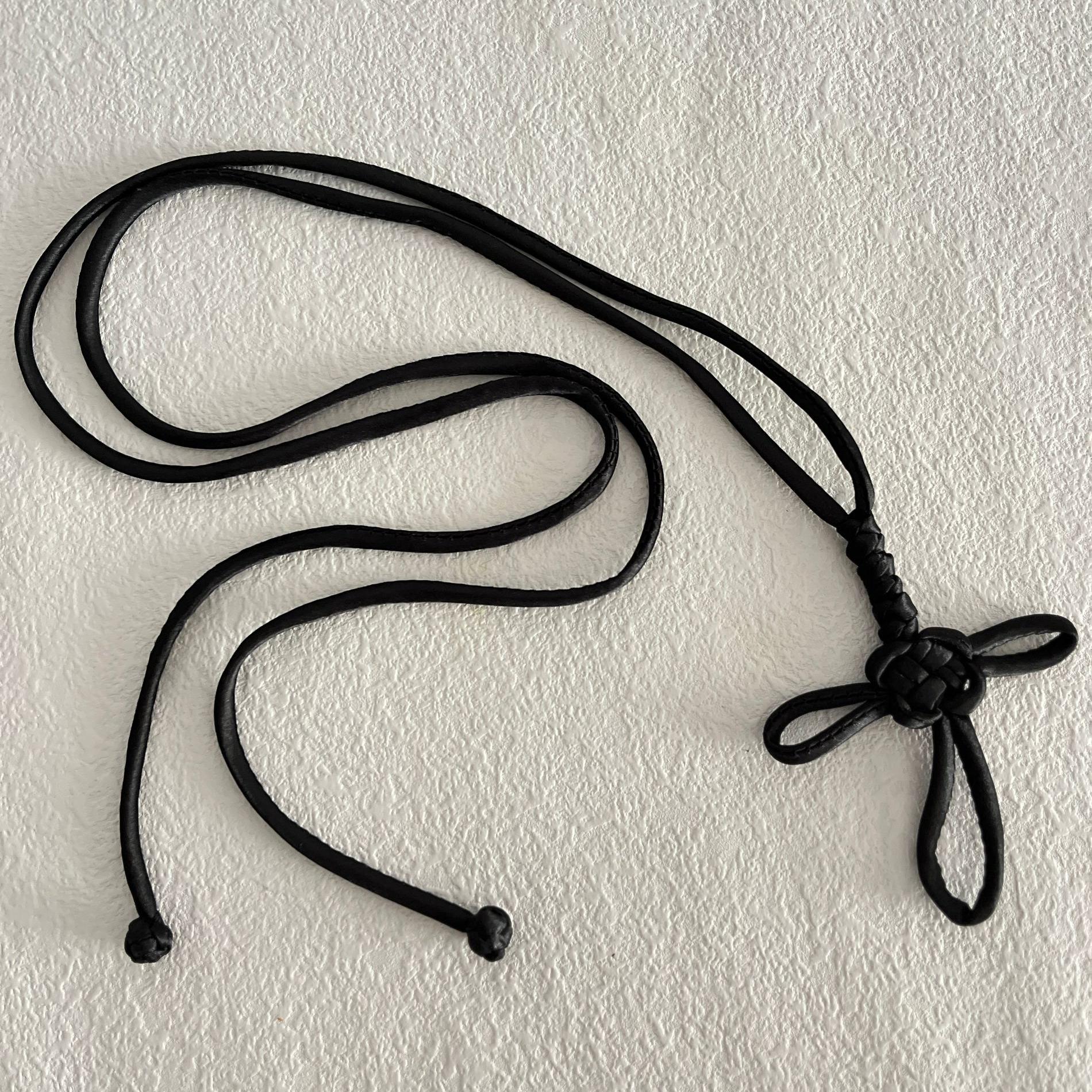 新款布艺细腰带中国风复古手工编织盘扣结腰绳连衣裙装饰优雅百搭