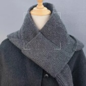 秋冬帽子围巾一体毛线针织保暖防寒护颈披肩围脖包头日常时尚 穿搭