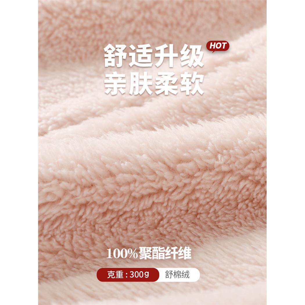 儿童秋冬加绒加厚睡衣套