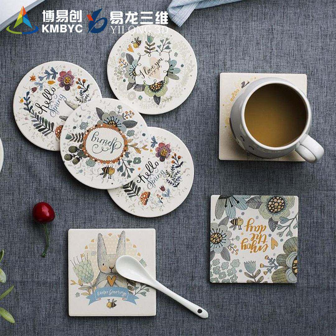 陶瓷茶垫v打印印机软木垫高速彩印设备塑料杯垫lBYC168-uo