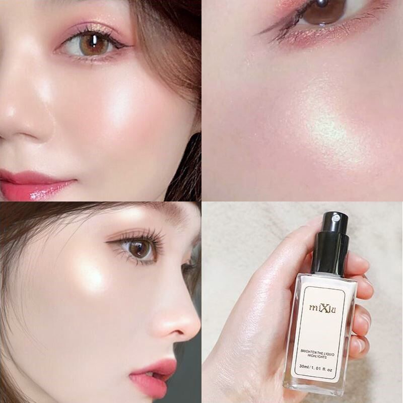 蕾哈娜液体高光闪粉化妆脸部超闪提亮珠光亮晶晶的粉高光液身体上