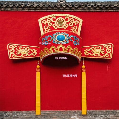 户外不锈钢国潮戏曲官帽雕塑