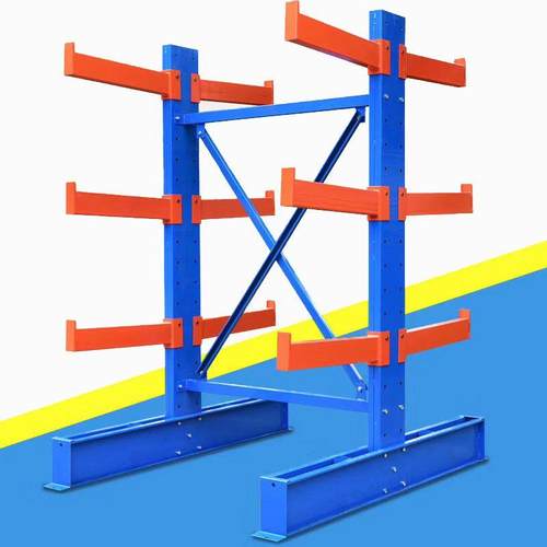 瑞取悬臂货架重型仓库仓储加厚钢管布匹工业厂房管材托臂单臂铁架