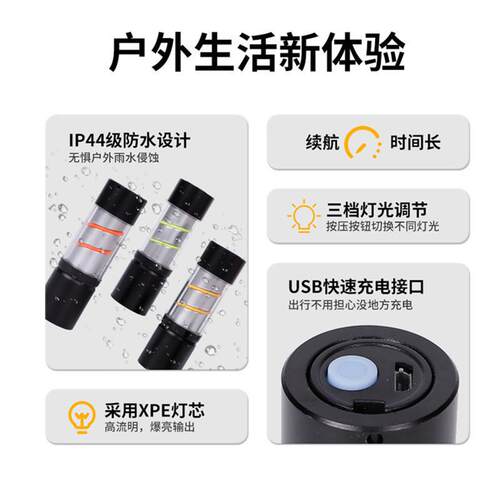 跨境新款迷你彩色ali—795灯带小手电手筒户外灯ED氛围L灯便携电