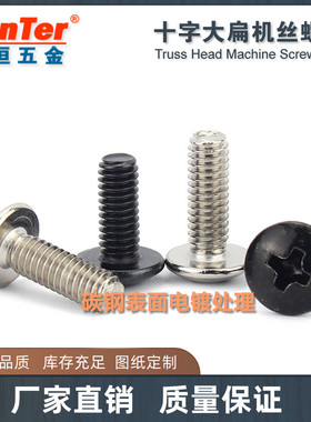 M3 M4 M5 碳钢镀镍黑锌十字大扁头机丝伞头蘑菇头机丝牙TM螺丝钉