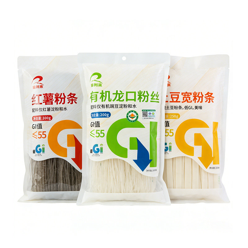 【所有女生直播间】瑞利来有机龙口粉丝土豆宽粉红薯粉低GI粉条