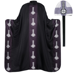 中性款恐怖cos服爸爸Emeritus服装成人中世纪哥特式巫师女巫长袍