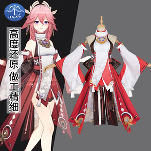 漫路云霄原七七温迪神八重神子cos服游戏同款cosplay女装裙子现货