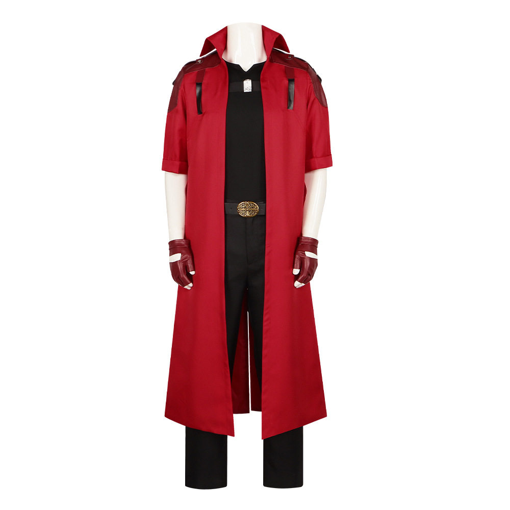 鬼泣3动漫游戏COS服但丁同款红皮衣角色扮演服cosplay万圣节服装