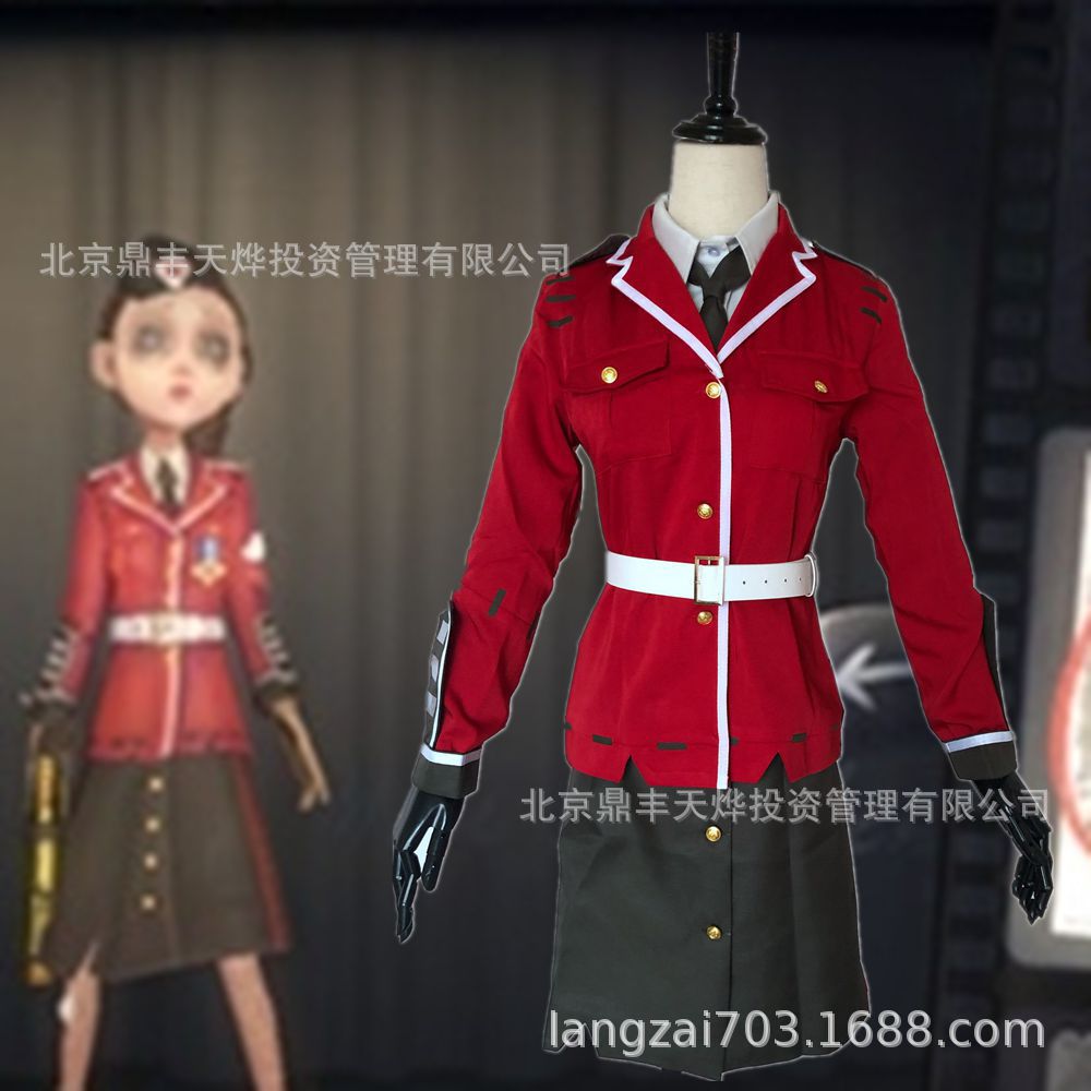 第五人格cosplay服空军衣服皇家骑兵红色空军游戏表演服
