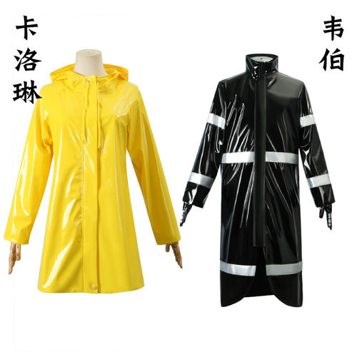 漫佳人鬼妈妈cos服卡洛琳韦珀儿童成人皮衣cosplay万圣节动漫服装