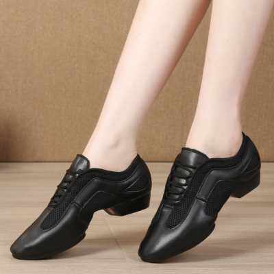 专业拉丁舞鞋女士中高跟教师鞋交谊舞蹈鞋软底瑜伽形体舞鞋跳舞鞋