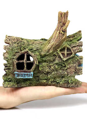 树脂水草缸布景小鱼虾繁殖躲避屋