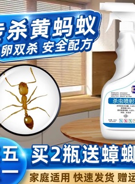 小黄家除蚁家用蚂蚁药黄蚁去净法老一次治杀黄色灭家蚁室内杀虫剂