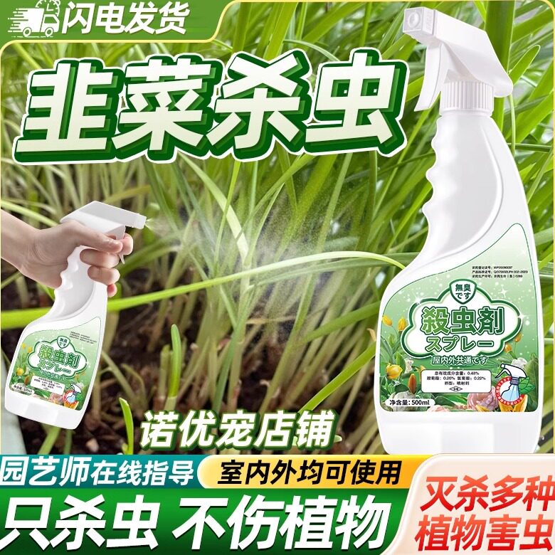 韭菜专用药杀虫剂除虫驱虫长虫地生虫子蚜虫灭虫药黑小腻虫非农药