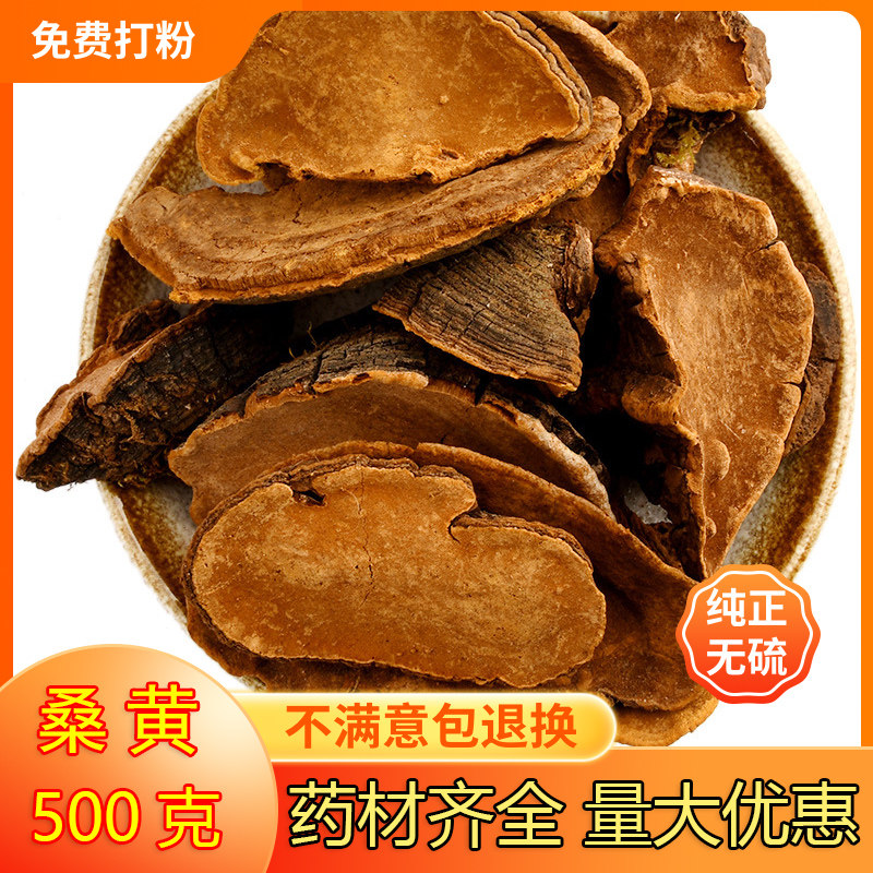 桑黄西藏野生中药材茶干货正品小努桑树桑黄孔正宗灵芝泡水的功效