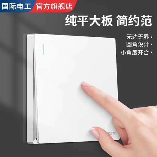 国际电工一开单控开关单联家用