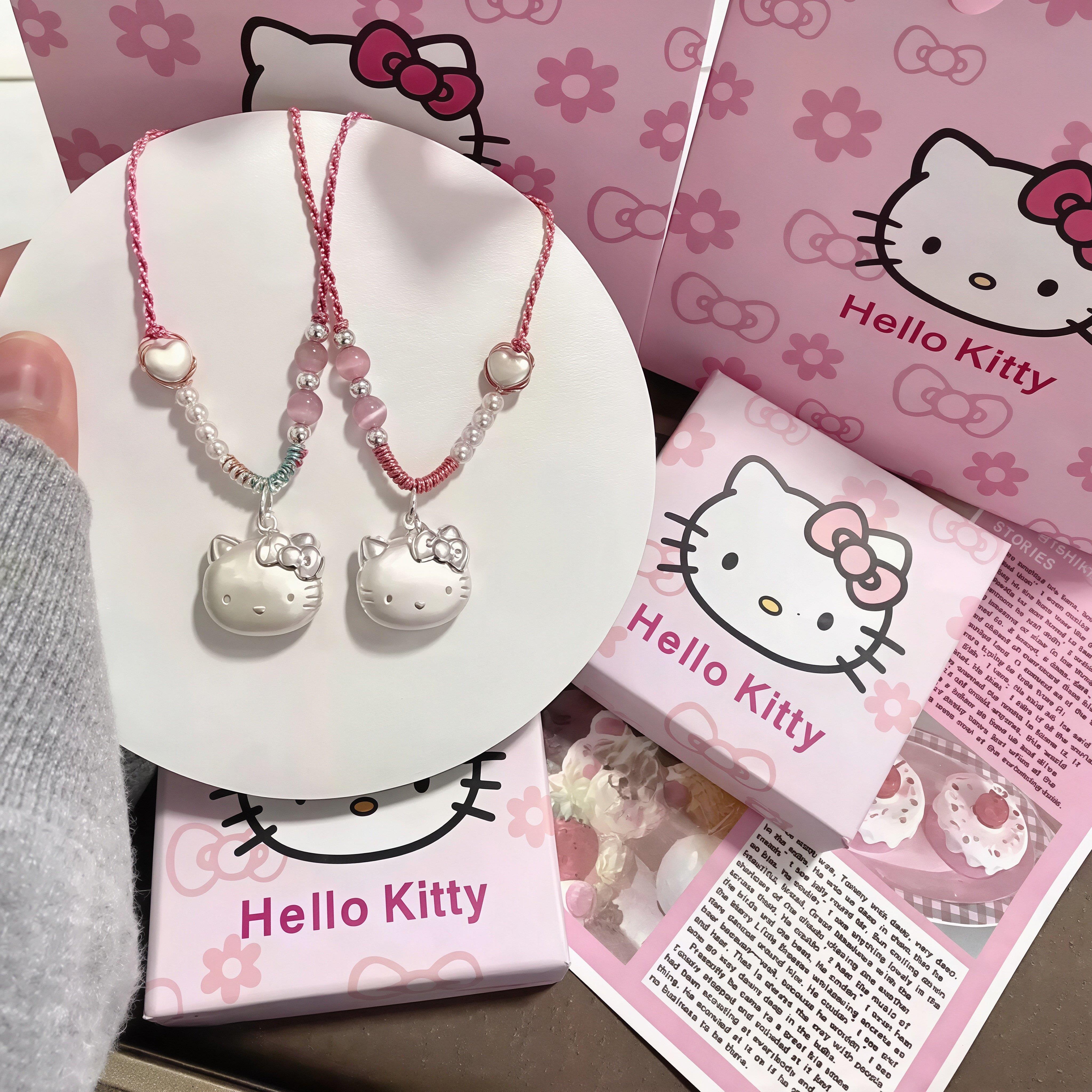 hellokitty项链女足银宝