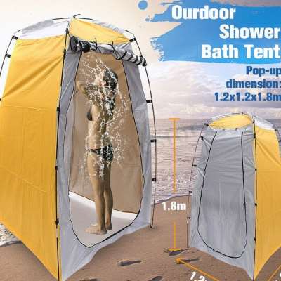 。厕所帐篷户外更衣沐浴洗手间便携折叠间移动浴室防雨晒厚