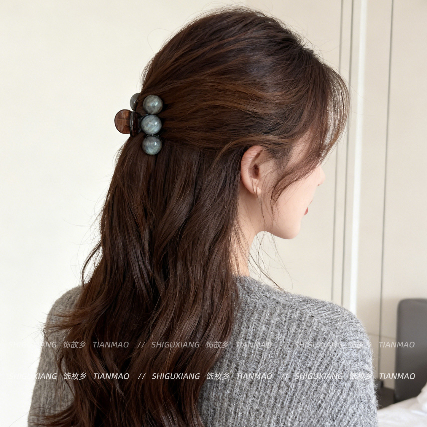 高品质晕染星球抓夹女高级感2025新款半扎发鲨鱼夹气质发夹子发饰,饰品/流行首饰/时尚饰品新,发饰,淘宝优惠券,粉丝福利购,淘宝优惠卷