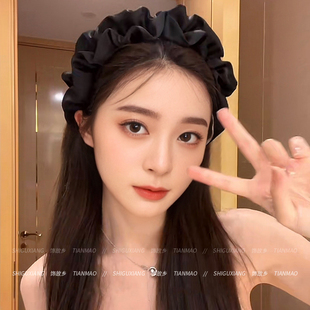 高颅顶发箍女款2026新款日常外戴压发发捆高级感发卡洗脸头箍发饰