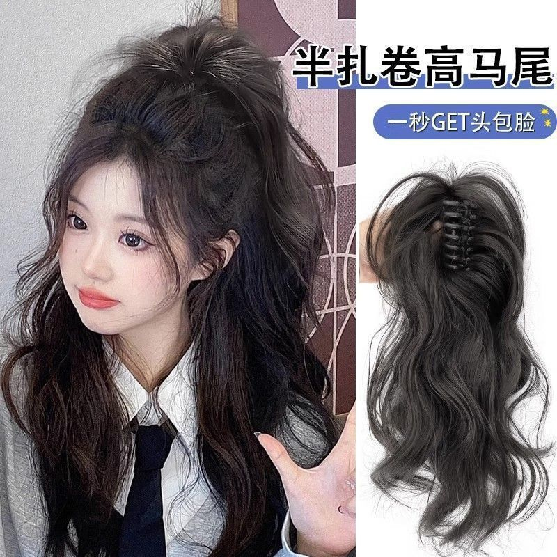 饰故乡抓夹假发瀑布高马尾扎发夹