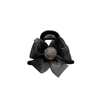 高级感头顶发夹发量少半扎女蝴蝶结抓夹后脑勺中号盘头发夹子头饰