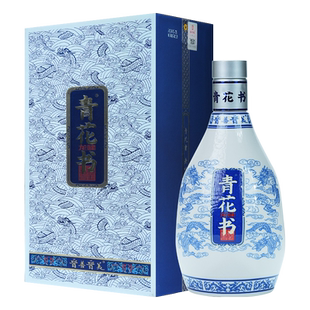 晋善晋美旗舰店青花书白酒42度500ml*6箱装山西白酒