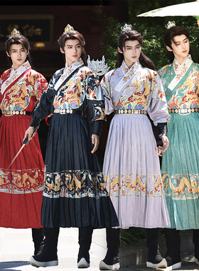 原创汉服金麟卫飞鱼服男款锦衣卫服明制龙袍男女同款情侣春秋季