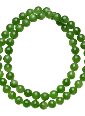 暖言天然双圈素圈和田玉手链